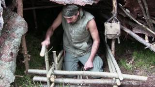 Solo Overnight Bushcraft Camp Full Documentary [upl. by Damaris]