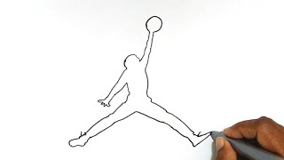 How to Draw the Jordan Logo [upl. by Eitra]