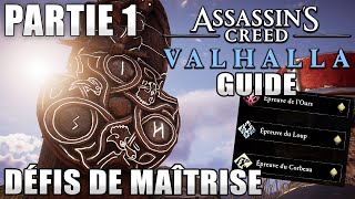 ASSASSINS CREED VALHALLA  DÉFIS DE MAÎTRISE Part1 MÉDAILLES DOR  Ours  Loup  Corbeau [upl. by Nart]