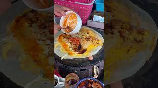 The Perfect Minced Meat Pancake Recipe Mouthwatering Street Food food [upl. by Pacian]