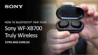 Sony  How To Bluetooth® Pair Your WFXB700 To Your Mobile Device [upl. by Ark]