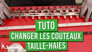 Tuto  Comment changer les couteaux du taille haies [upl. by Enaelem]