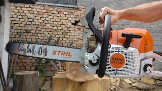 STIHL MS 400 CM  STIHL LIGHT 04  40cm  325  13  9 pin rim [upl. by Anilos]