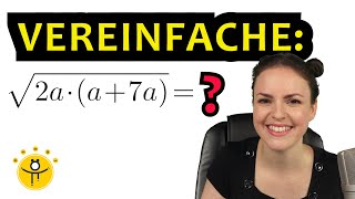 WURZELN VEREINFACHEN – Terme mit Variablen Wurzeln ziehen Summe unter Wurzel auflösen [upl. by Gies]