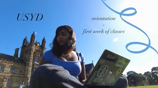 orientation amp first week of classes at USYD vlog [upl. by Indyc]