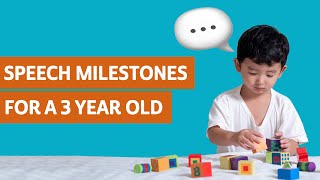 Speech Milestones for a 3 Year Old [upl. by Idieh]