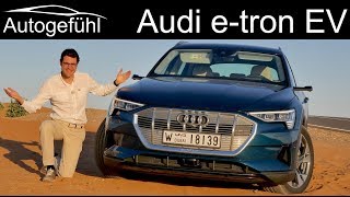 Audi etron FULL REVIEW etron EV road driving range vs offroad vs recuperation comparison [upl. by Melville]