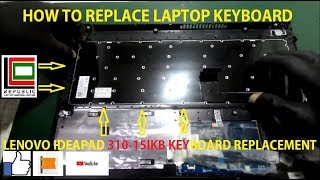 How to Replace Keyboard of Lenovo Ideapad 31015ikb [upl. by Elyrehc]