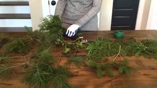 How to Make Evergreen Garland [upl. by Granoff]