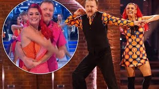 Strictly Come Dancing’s first blind contestant receives standing ovation [upl. by Ahsinik744]