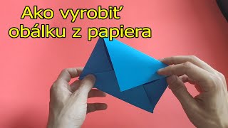 Ako vyrobiť obálku z papiera Ako vyrobiť obálku z karty sám [upl. by Nrek485]