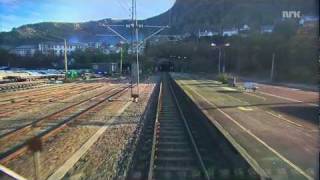 Train Norway  Bergens Banen 16 HD  without the long tunnels [upl. by Hannus]