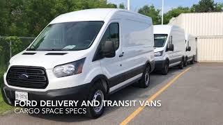 Ford Delivery and Transit Vans  Cargo Space Specs [upl. by Centeno422]