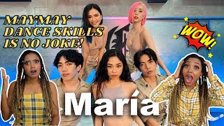 LATINAS REACTION TO MayMay Entrata 화사 Hwa Sa  마리아 Maria Dance Cover  Minyeo TV 🇩🇴 [upl. by Leakcim]