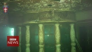 Costa Concordia underwater footage  BBC News [upl. by Micro]