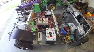 Converting amp installing lithium batteries into golf cart [upl. by Carlee654]