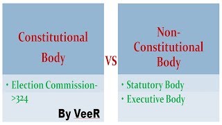 L21 क्या अंतर है  Constitutional and Non Constitutional Body Statutory Body vs Executive Body [upl. by Haras]