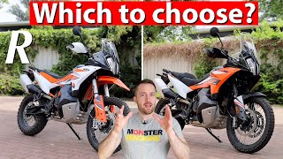 KTM 890 Adventure vs 890 Adventure R  DIFFERENCES [upl. by Palgrave]