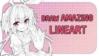 Anime Lineart Tutorial  Speedpaint [upl. by Amara]