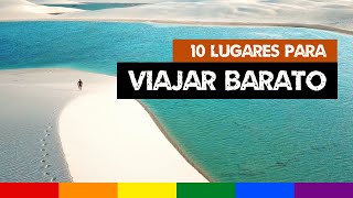 10 Lugares para Viajar Barato no Brasil [upl. by Airtemak306]