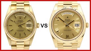 OLD DayDate 36 vs NEW DayDate 40  ROLEX COMPARISON [upl. by Novy]