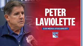 NYR Practice Peter Laviolette Media Availability  May 20 2024 [upl. by Trudnak]