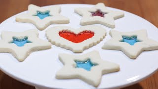 How to Make Stained Glass Cookies  Easy Homemade Stained Glass Cookies Recipe [upl. by Chicoine]