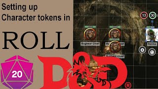 Hot to Set up Character Tokens in Roll20 [upl. by Tulley489]