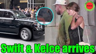 Travis Kelce Arrives At The Recording Studio With GF Taylor Swift in New York City [upl. by Wilonah939]