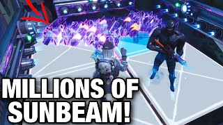 Scammer loses MILLIONS of SUNBEAM ORE 😳🤯 Scammer Get Scammed Fortnite [upl. by Htiekel]