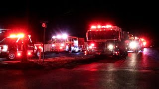 Fire Inside The Structure  Keystone Filler amp Manufacturing Co in Muncy PA [upl. by Nytnerb]