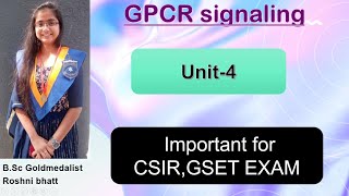 GPCR signaling Cell signaling UNIT4 CSIR NET EXAM [upl. by Gustin209]