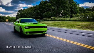 LOUDEST SUPERCHARGER WHINE  Hellcat BWoody Intake [upl. by Kohcztiy820]