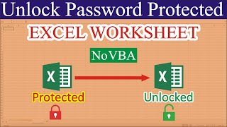 How to Unlock Password Protected Excel File Without VBA [upl. by Henka]