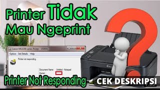 Cek deskripsi Mengatasi Printer Tidak Mau Ngeprint I Printer Not Responding [upl. by Eelir]