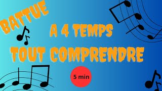 Comprendre la battue à 4 temps  Rythme et Direction Musicale 🎹 [upl. by Giliana]