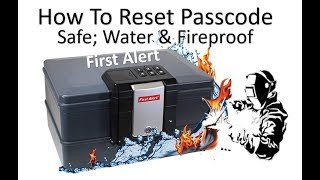 How To Reset and Change The Passcode For The First Alert 2603DF Waterproof Fire Safe Chest [upl. by Watt]