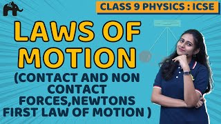 Laws of Motion Class 9 ICSE Physics  Selina Chapter 3  Contact Noncontact forces [upl. by Tirma]