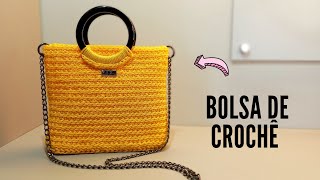 BOLSA de CROCHÊ em FIO NÁUTICO  bem FÁCIL e LINDA [upl. by Van98]