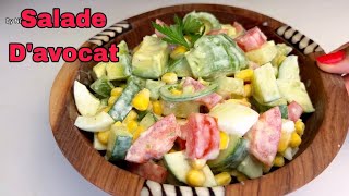 Salade d’avocat et œuf facile à réaliser [upl. by Nyhagen]