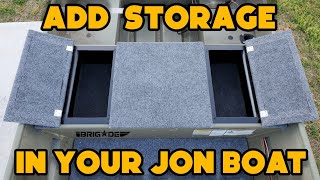 Turn Your Jon Boat Bench Into Storage [upl. by Llehcal]