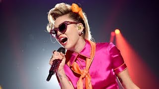 Miley Cyrus Gives RETRO quotYounger Nowquot Performance At 2017 MTV VMAs [upl. by Eilyab]