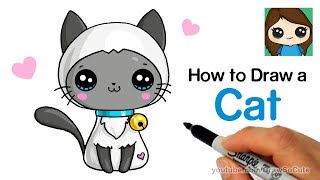 How to Draw a Cat Easy [upl. by Guyer]