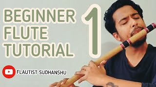 BEGINNERS FLUTE TUTORIAL 1 THE BLOWING TECHNIQUE AND HANDLING OF FLUTE [upl. by Hyams]