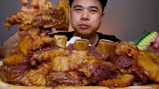 BEEF SHORT RIBS HAMONADO  Mukbang Asmr [upl. by Schreib]