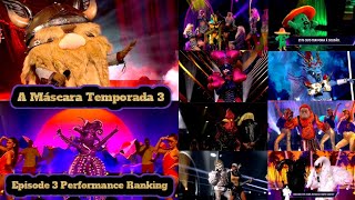 A Máscara Portugal 3Episode 3 Performance Ranking [upl. by Znarf]