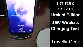 LG G8X Wireless Charging with 15W amp 10W Wireless Chargers [upl. by Hutchins]