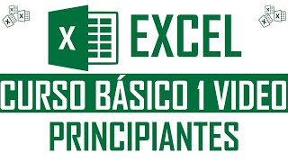 Curso Básico de Excel En 1 Video desde Cero  Completo 2022 Aprende a Usar para Principiantes Fácil [upl. by Jackelyn]