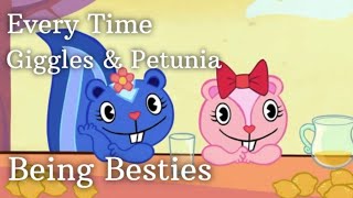 Every time Giggles amp Petunia being besties  Happy Tree Friends [upl. by Idissak]