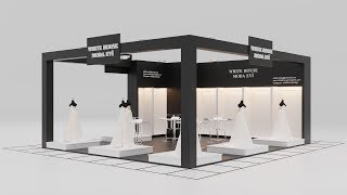 How To Make Exhibition Stand Design 3dsMax Corona Render [upl. by Eiznekcm]